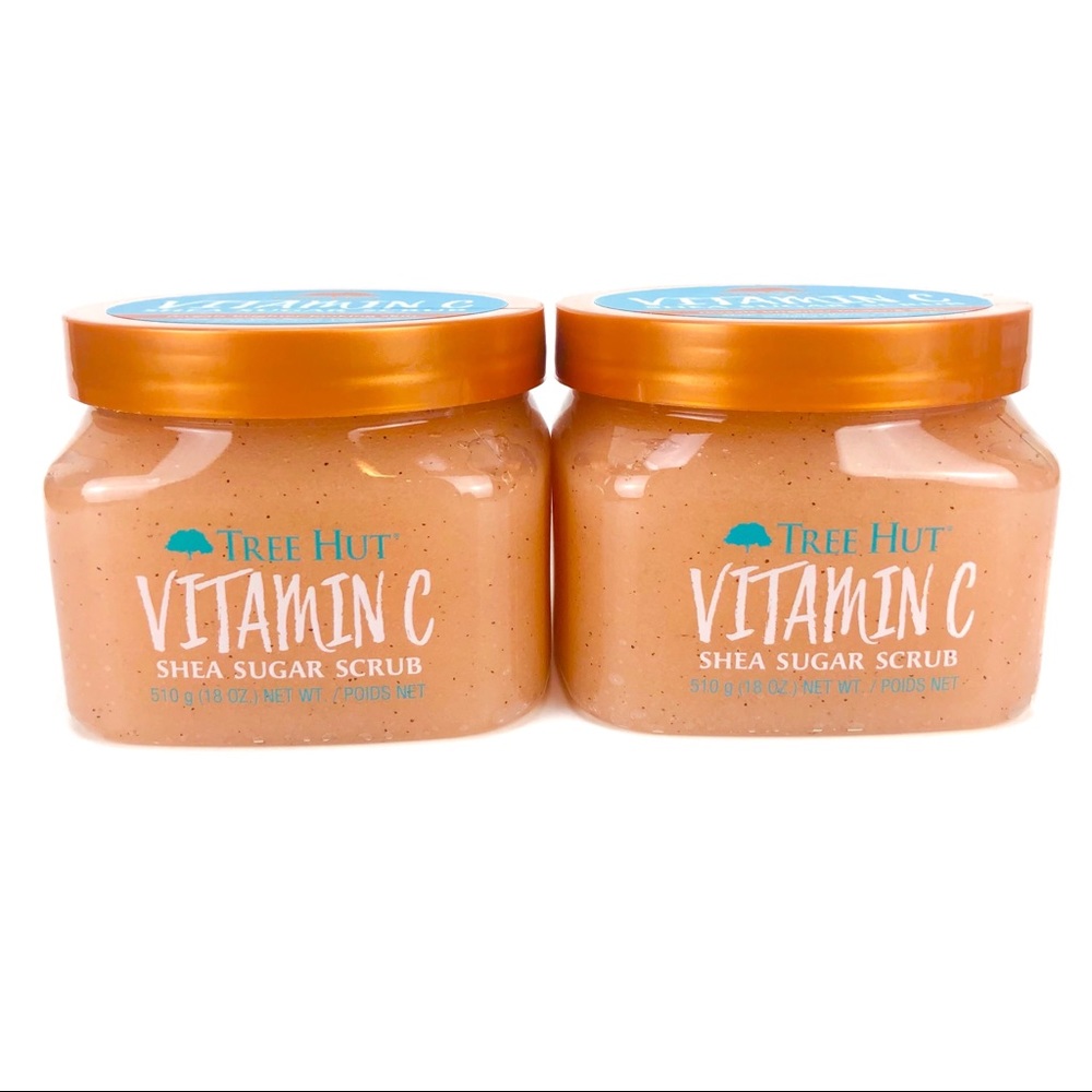 2 Tree Hut VITAMIN C Shea Sugar Body Scrub 18oz